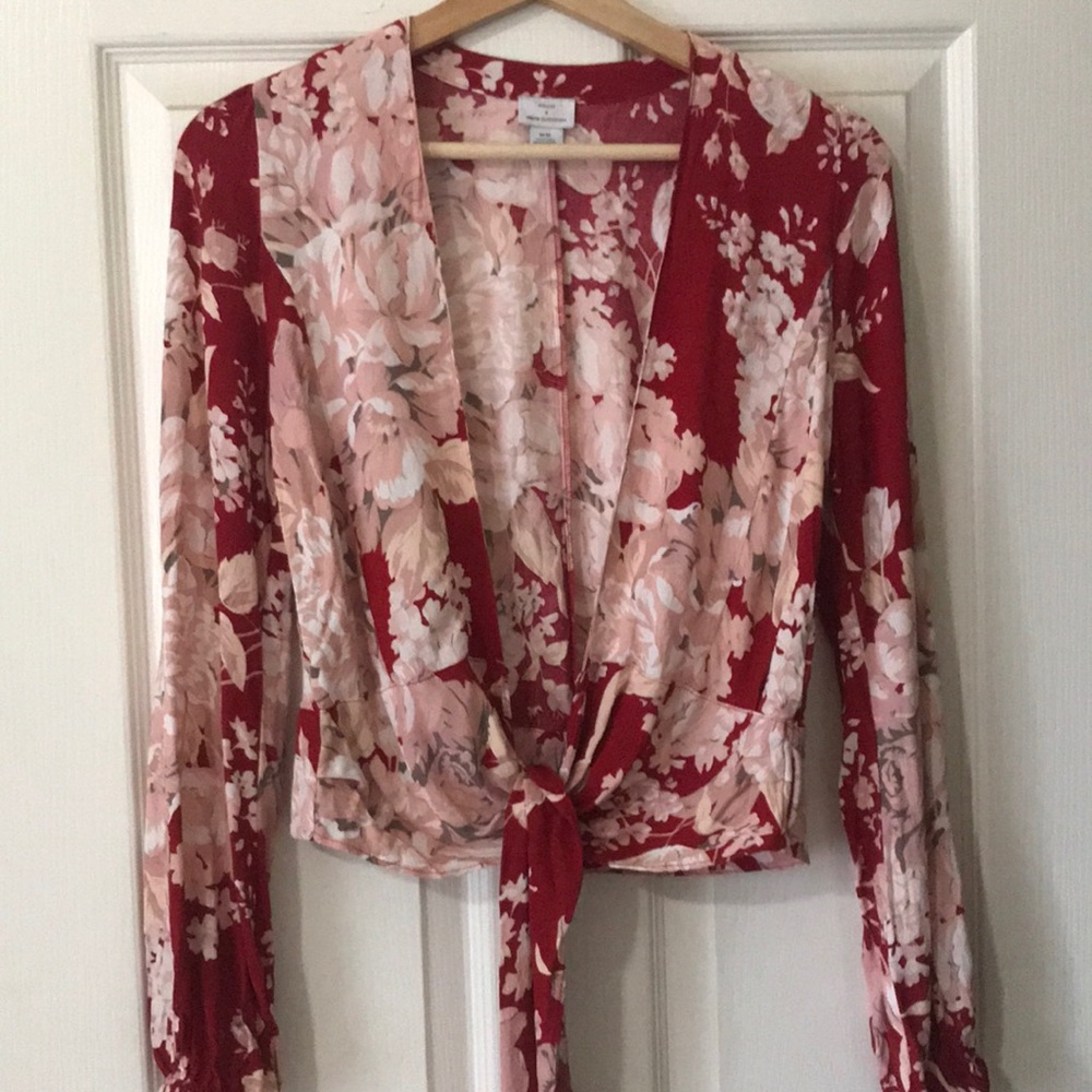 Urban Outfitters front tie blouse